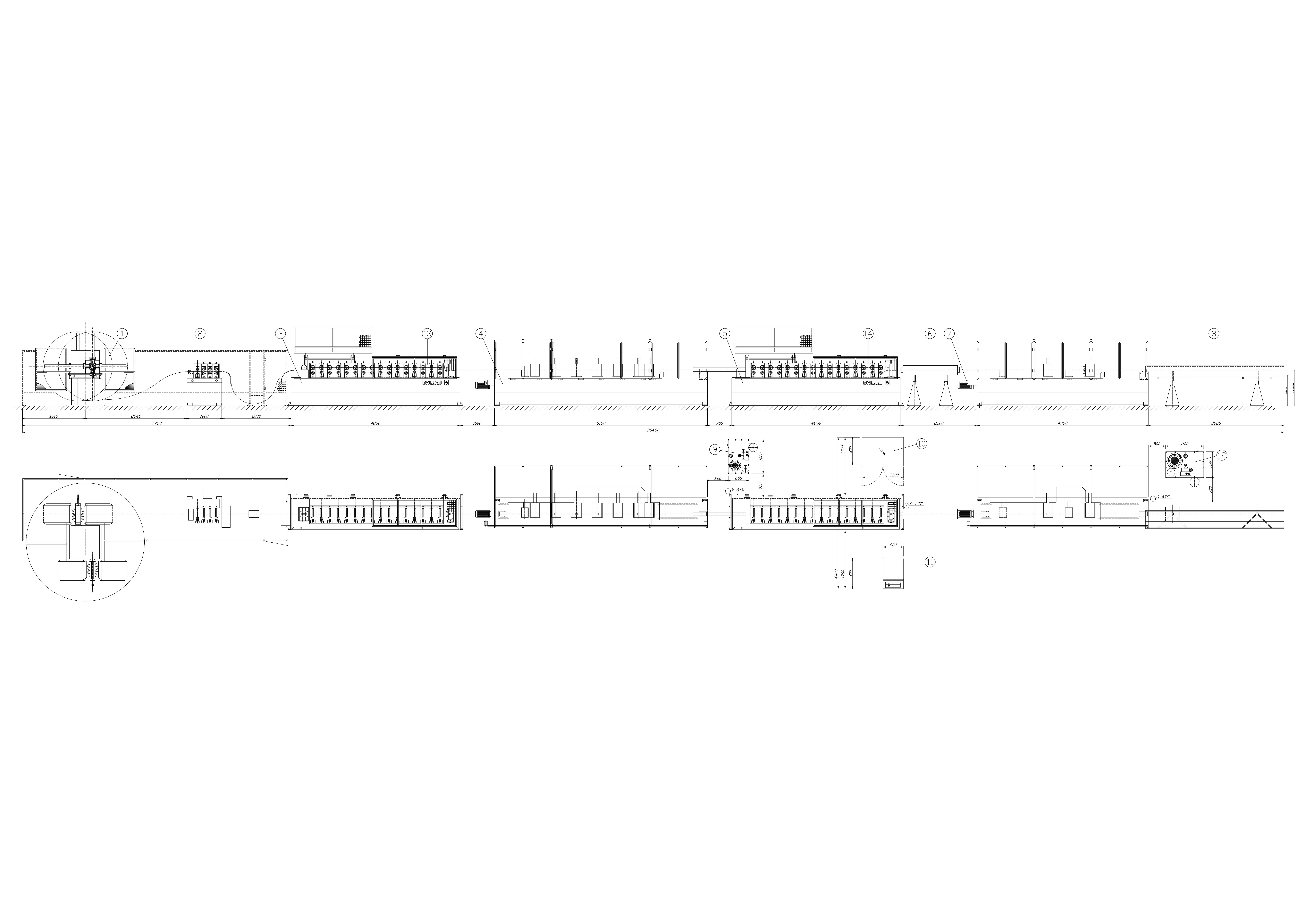 UT FUT UDT Decken-T-Gitter-Profiliermaschine